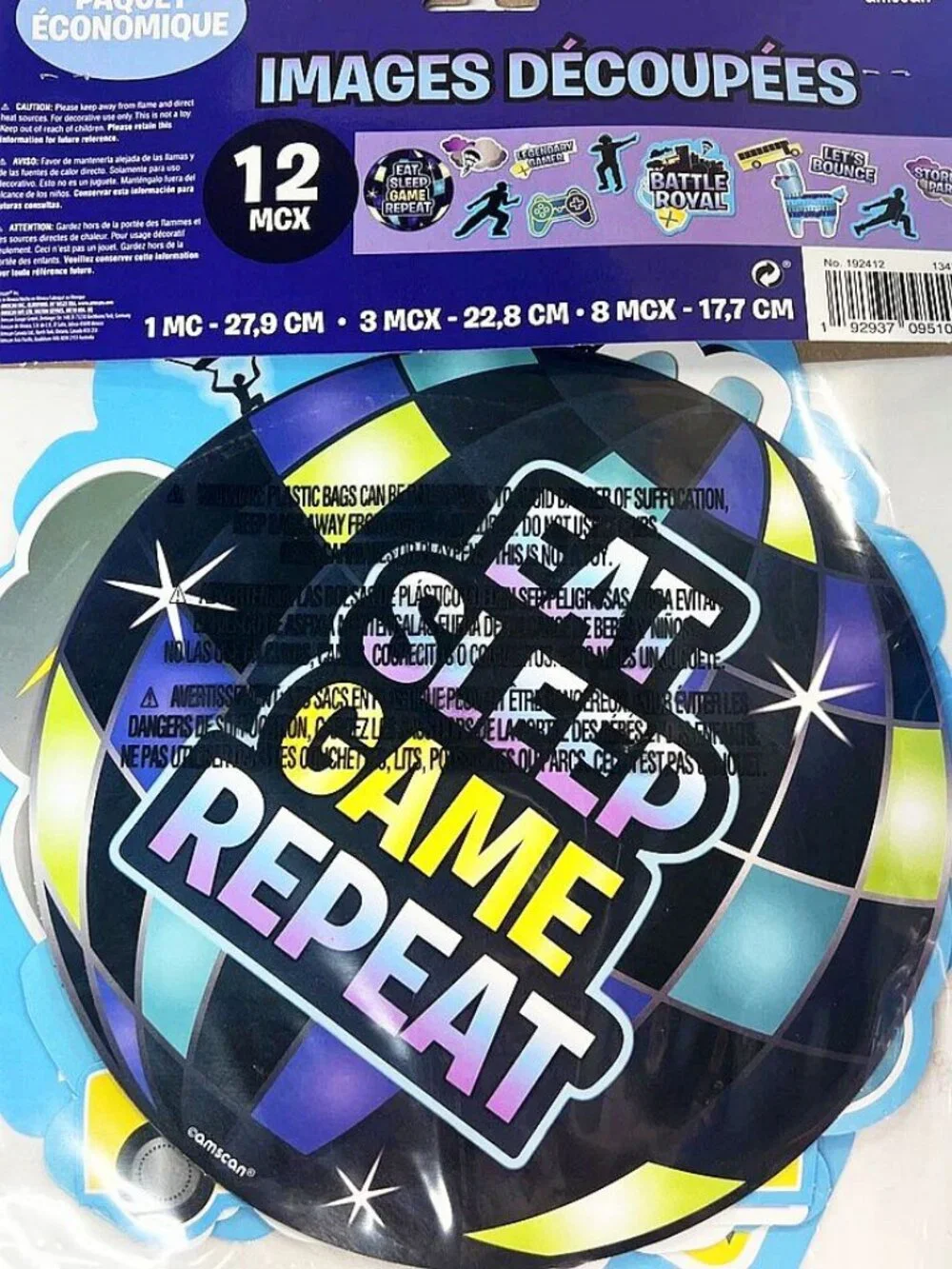 [NEW] BATTLE ROYAL VIDEO GAME CARDBOARD CUTOUTS (12-PIECES) PARTY SUPPLIES DECOR